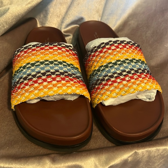 Rag & Bone Bailey Multi Color Knit Slides Sandals Slippers Size EU 41/11 - Picture 5 of 17